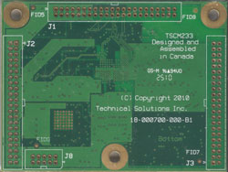 bottom side of a TSCM-233 Medallion Touch Screen Computer Module bottom side of a TSCM-233 Medallion Touch Screen Computer Module